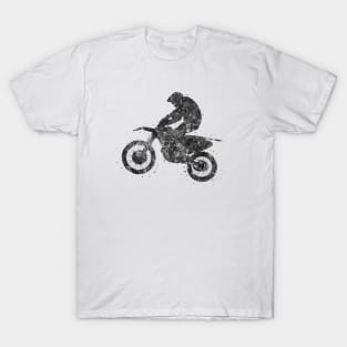 Motocross dirt bike black and white T-Shirt